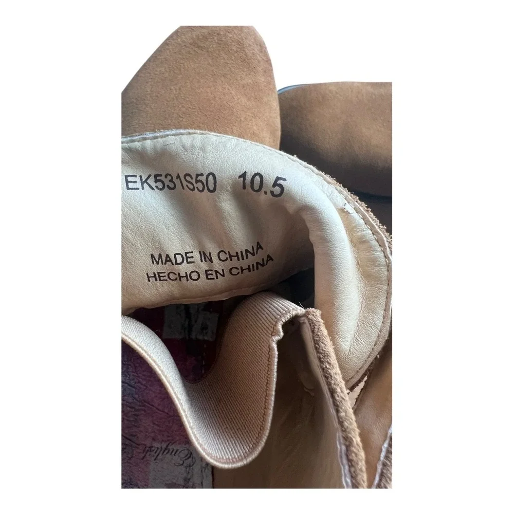 English Laundry Suede Chelsea Boots Brown‎ Ankle Pull On Men's Size 10.5